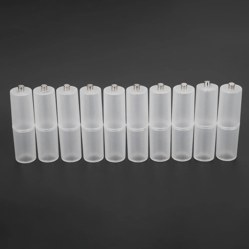 10PCS Battery Converter AAA to AA Size Cell Battery Converter Adapter Batteries Holder Case Switcher
