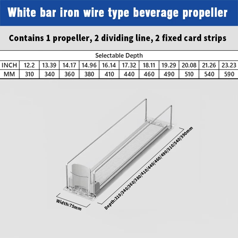 Automatic Push Canned Beverage Push Rack Beverage Pusher For Fridge Automatic Drink Canned Rack Drink Organizer Dispenser