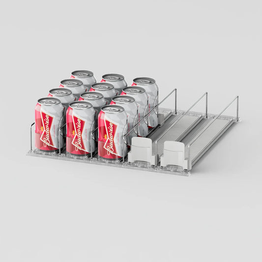 Automatic Push Canned Beverage Push Rack Beverage Pusher For Fridge Automatic Drink Canned Rack Drink Organizer Dispenser