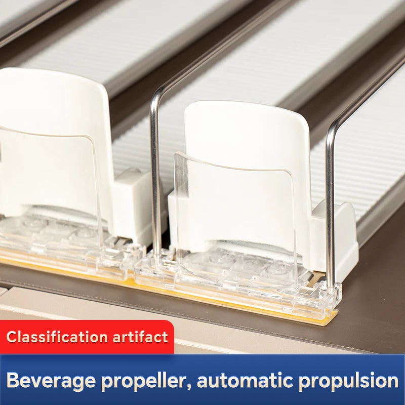 Automatic Push Canned Beverage Push Rack Beverage Pusher For Fridge Automatic Drink Canned Rack Drink Organizer Dispenser