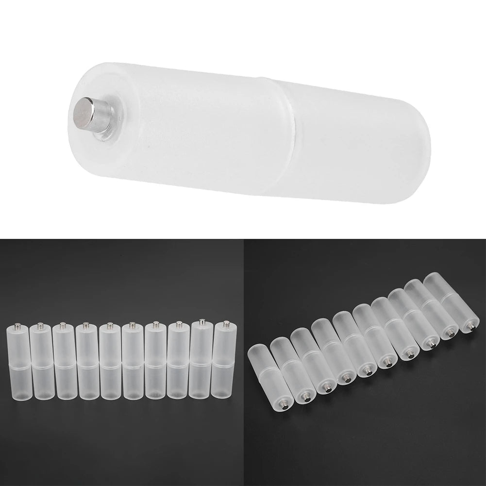 10PCS Battery Converter AAA to AA Size Cell Battery Converter Adapter Batteries Holder Case Switcher
