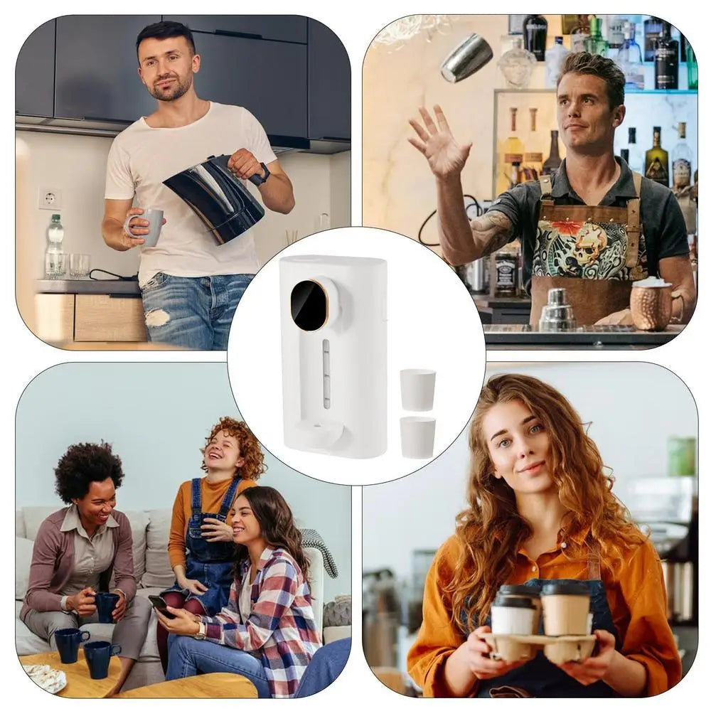 Wine Dispenser Machine Wall Mounted Wine Dispenser with 2 Magnetic Cups Small Wine Dispenser 3 Mode Wine Water Dispenser