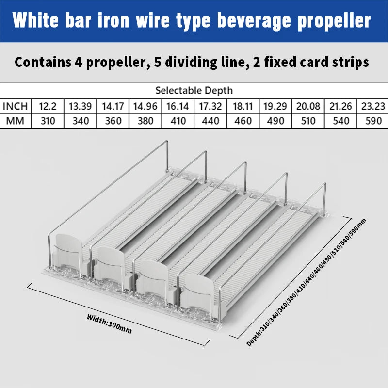 Automatic Push Canned Beverage Push Rack Beverage Pusher For Fridge Automatic Drink Canned Rack Drink Organizer Dispenser